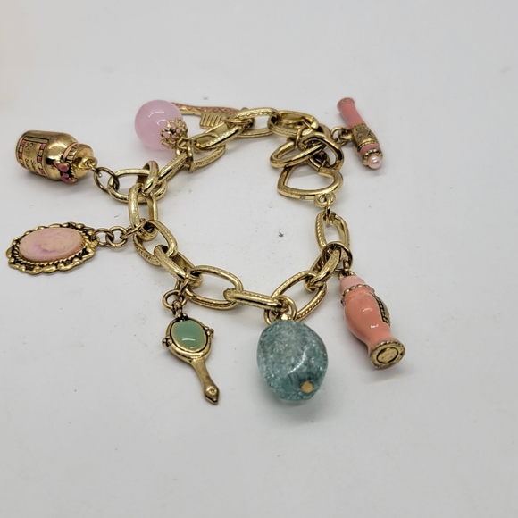Vintage Cookie Lee Rare Signed Charm Bracelet - Picture 5 of 7